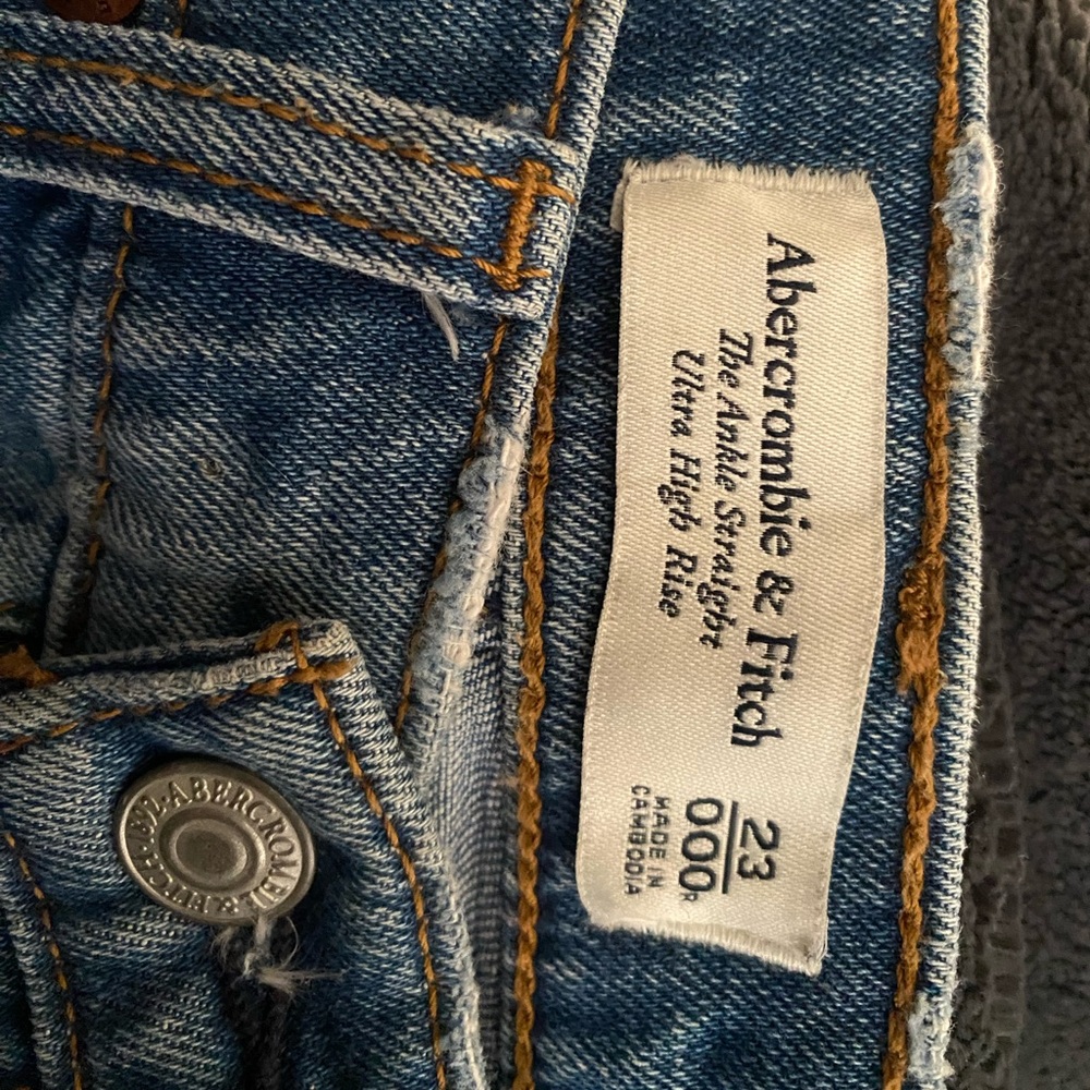 Abercrombie & fitch-the ankle straight ultra high rise